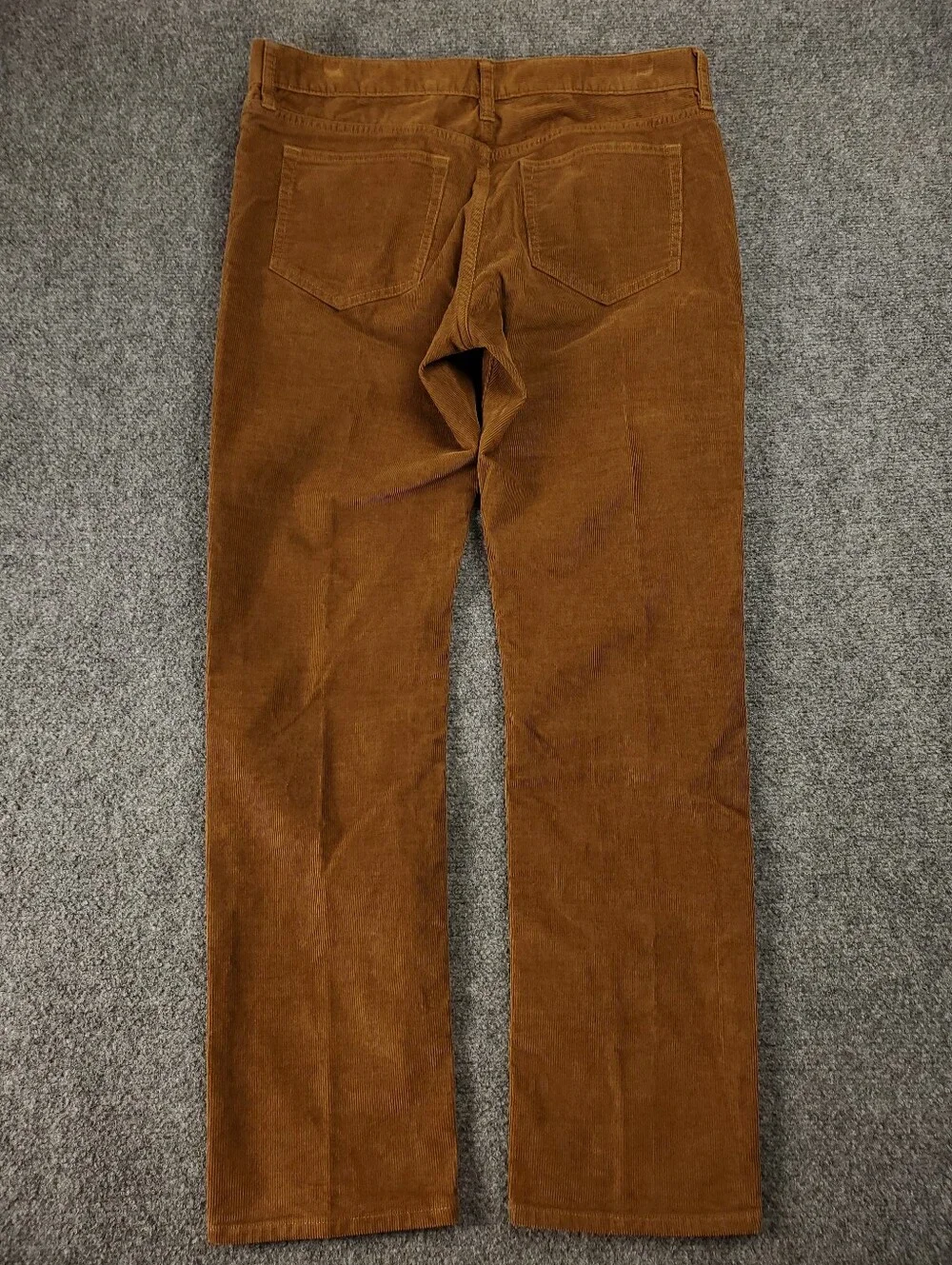 J Crew Flex Corduroy Pants 33x30 Slim Camel Rust Brown Five Pocket Casual Fall